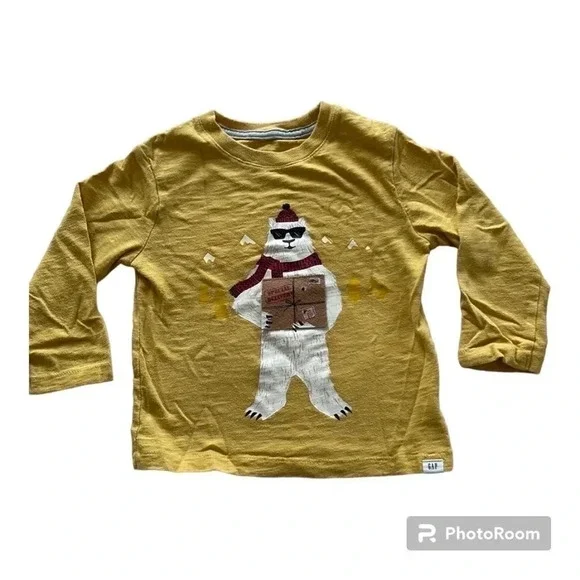 GAP Long Sleeve Christmas Shirt - Picture 1 of 8